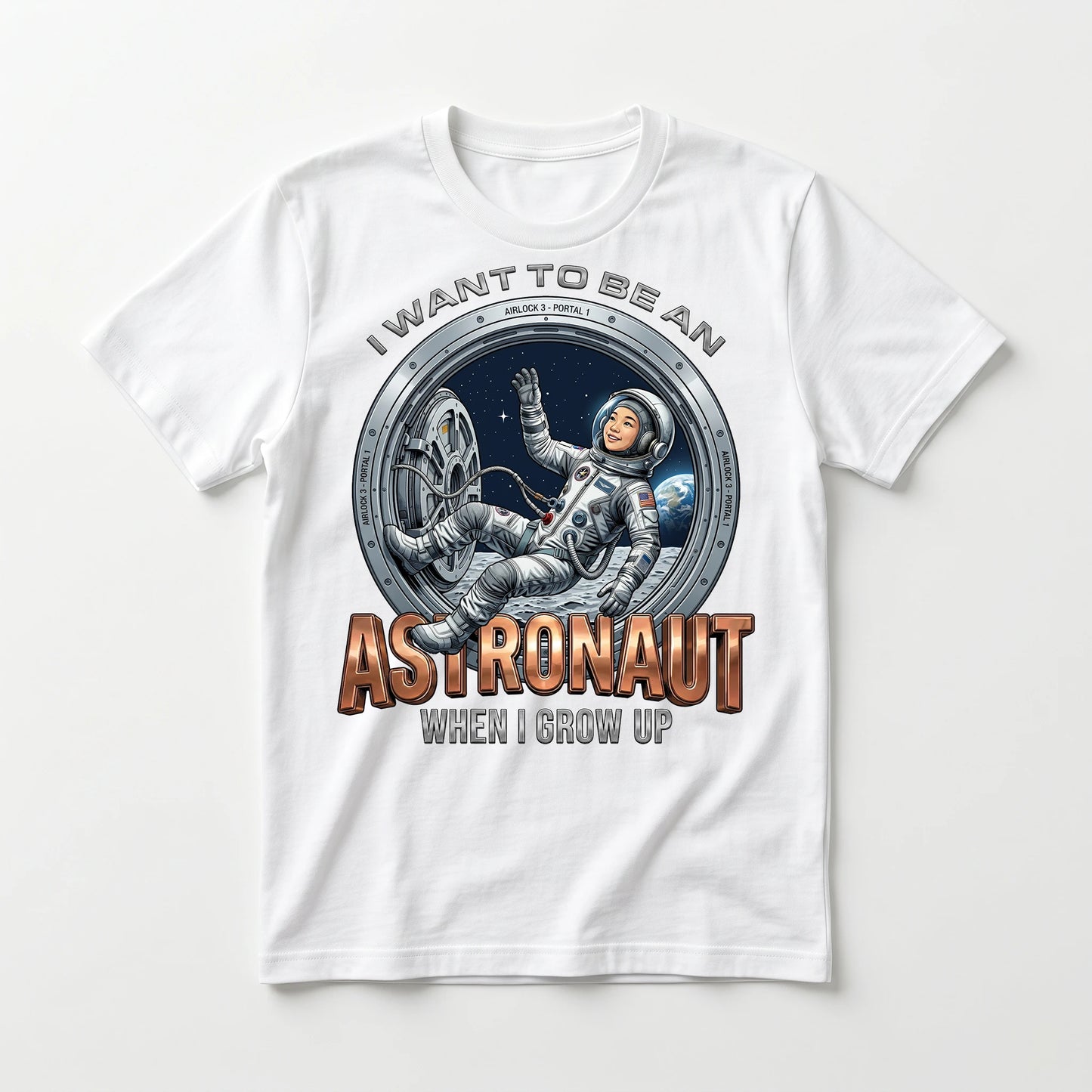 Youth Future Astronaut Tee – Asian Girl