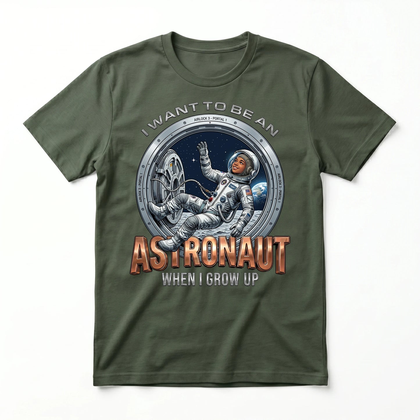 Future Astronaut Tee – Black Girl