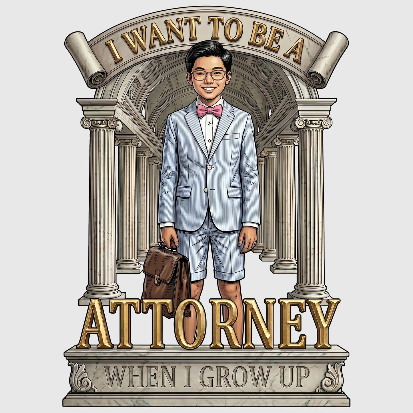 Youth Future Attorney Tee – Asian Boy