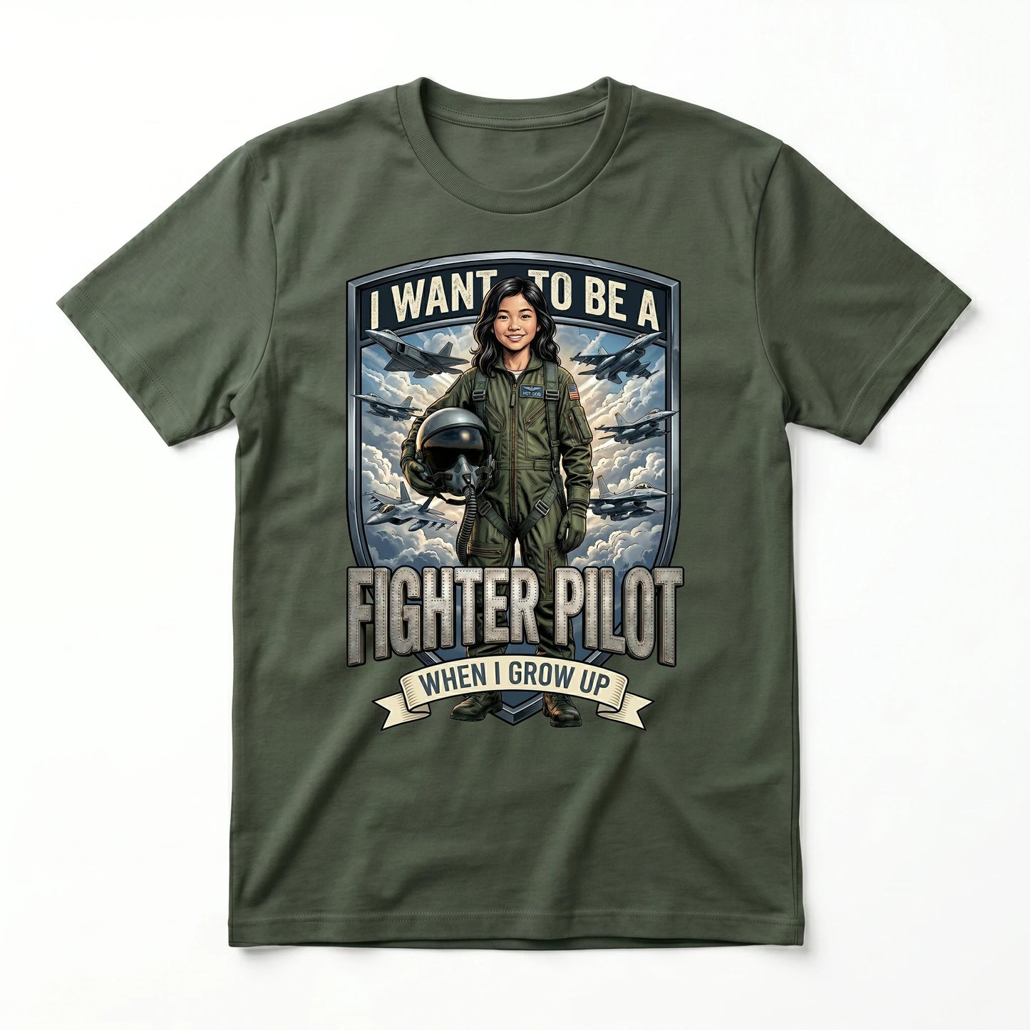 Future Fighter Pilot Tee – Asian Girl