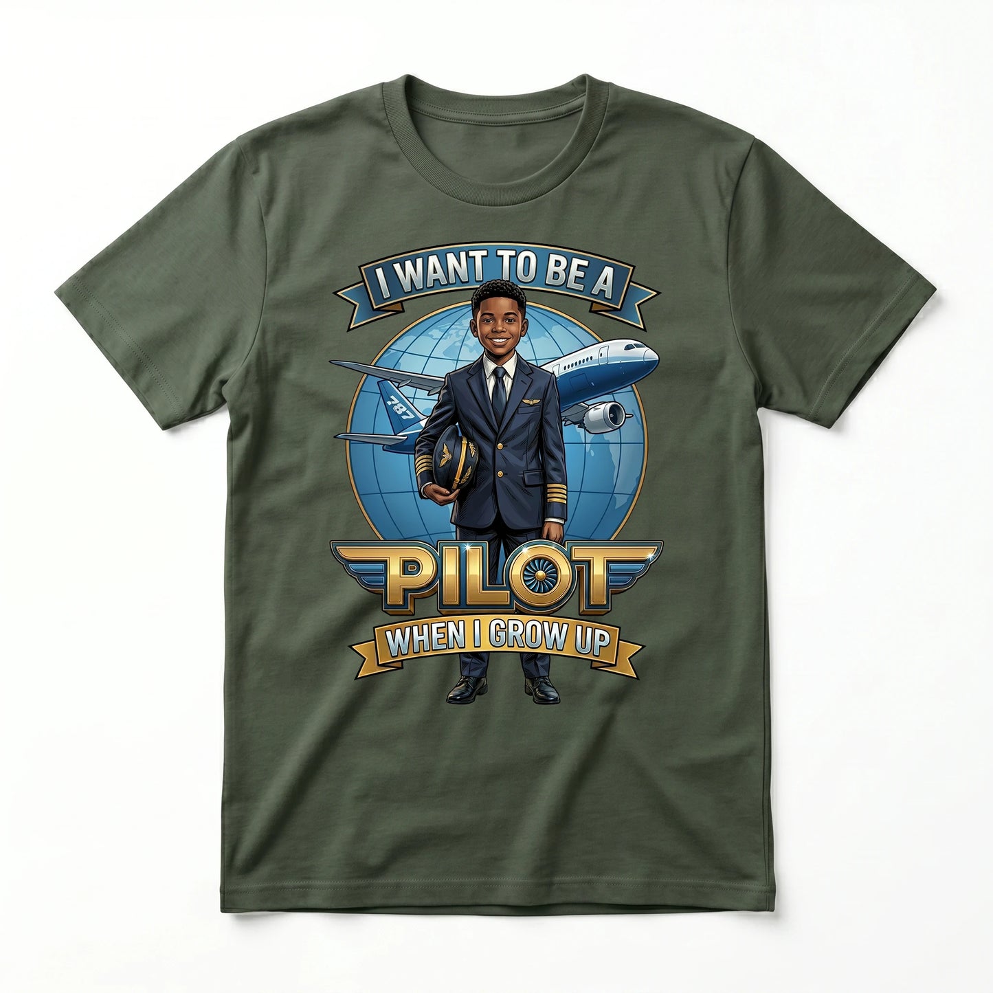 Future Pilot Tee – Black Boy