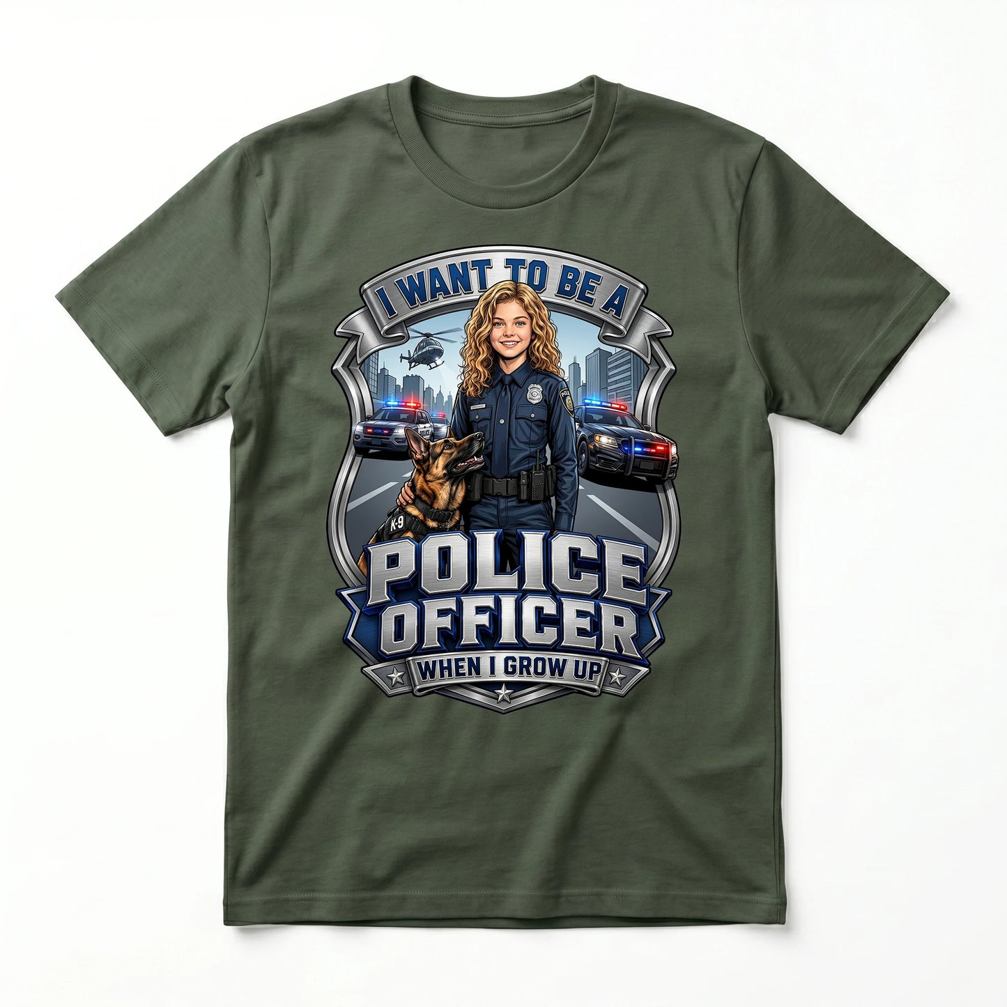 Future Police Officer Tee – White Girl