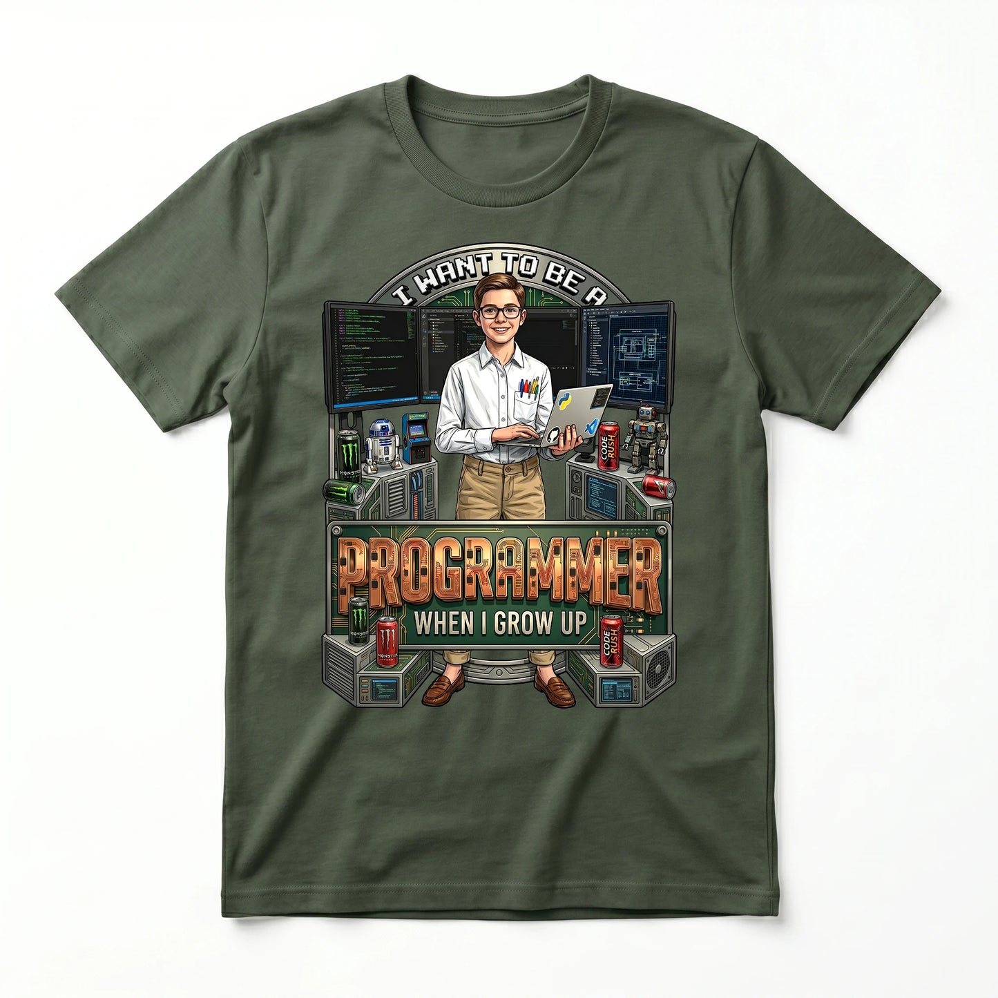 Future Programmer Tee – White Boy