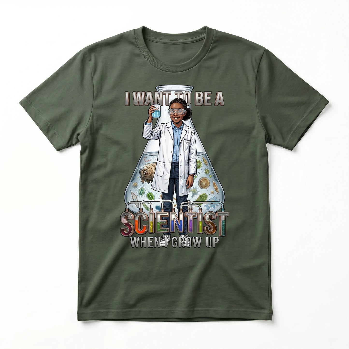 Future Scientist Tee – Black Girl
