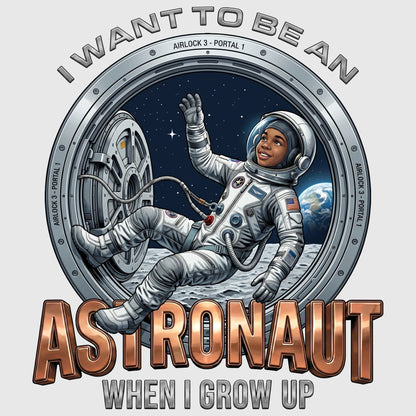 Youth Future Astronaut Tee – Black Boy