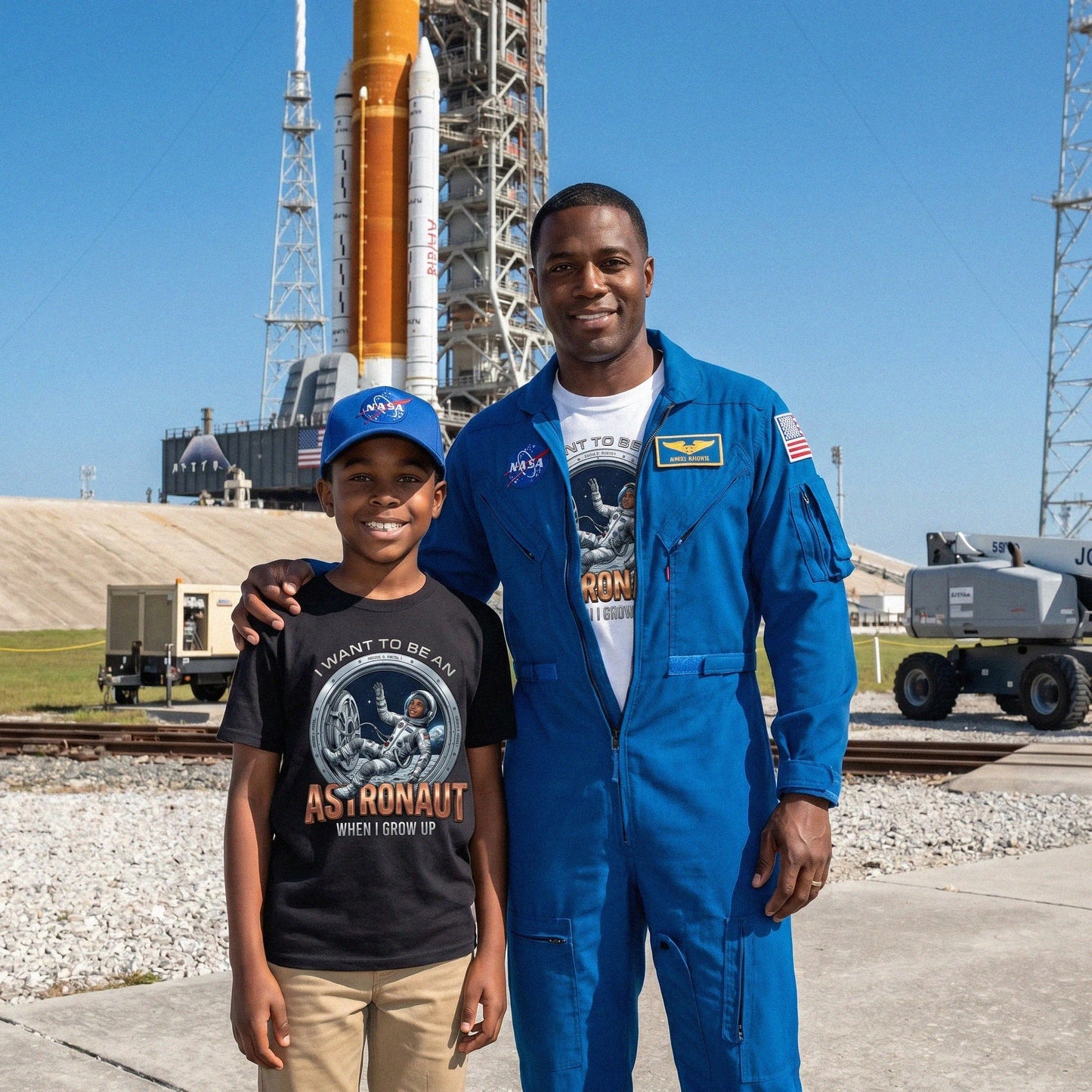 Youth Future Astronaut Tee – Black Boy