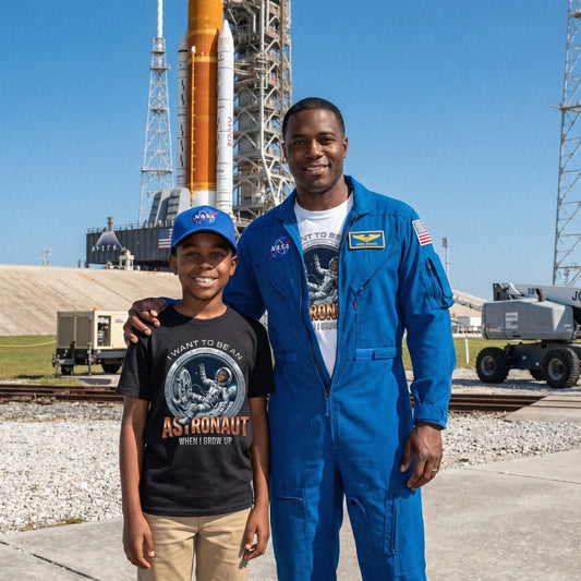 Youth Future Astronaut Tee – Black Boy