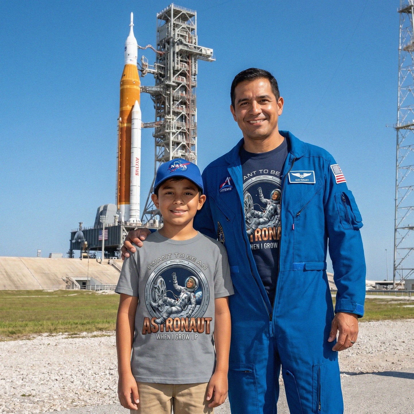 Youth Future Astronaut Tee – Latino Boy