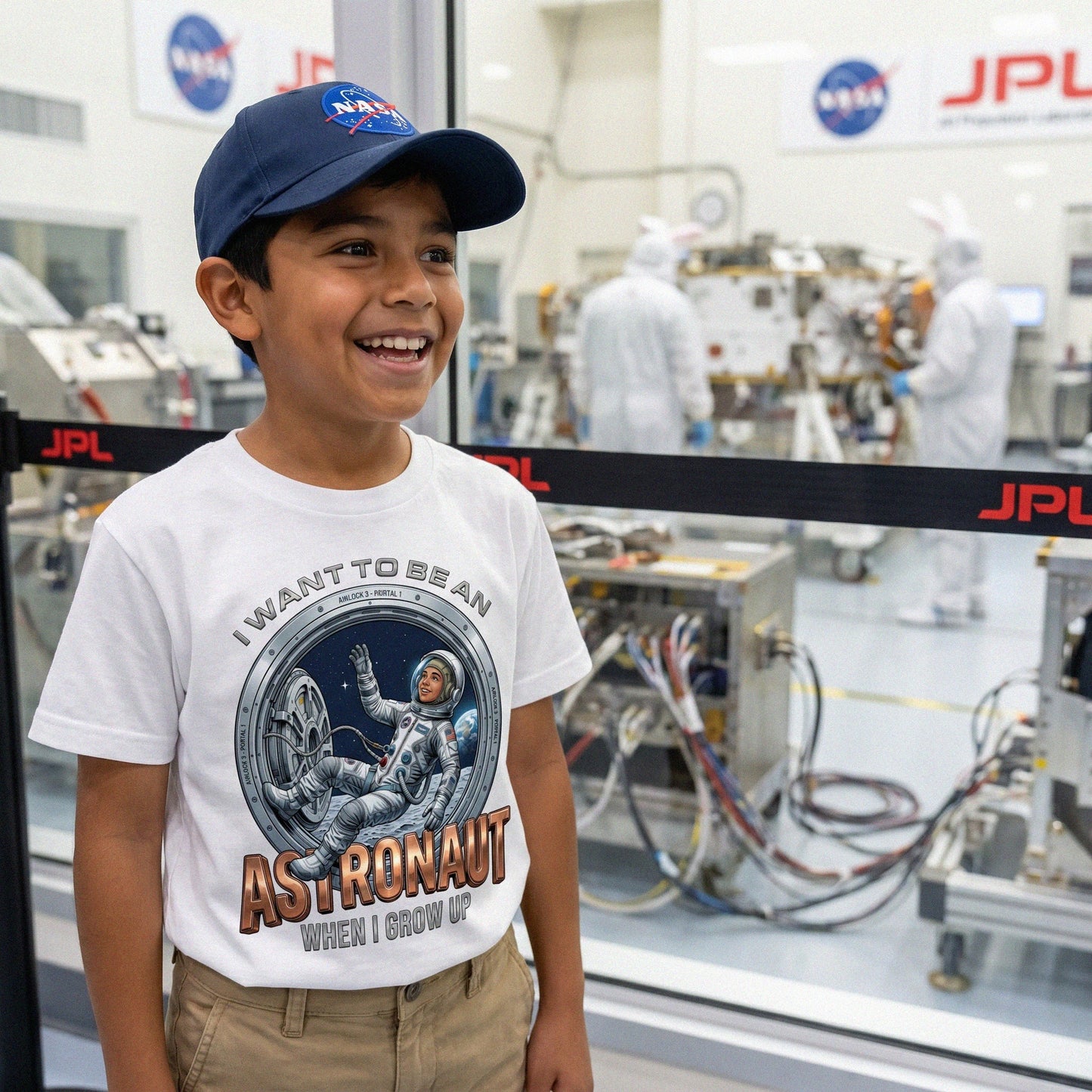 Youth Future Astronaut Tee – Latino Boy