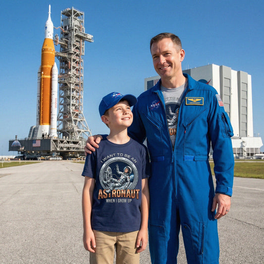 Youth Future Astronaut Tee – White Boy