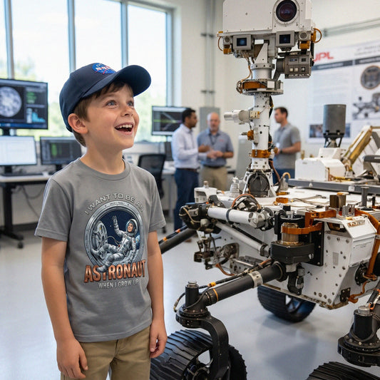 Youth Future Astronaut Tee – White Boy