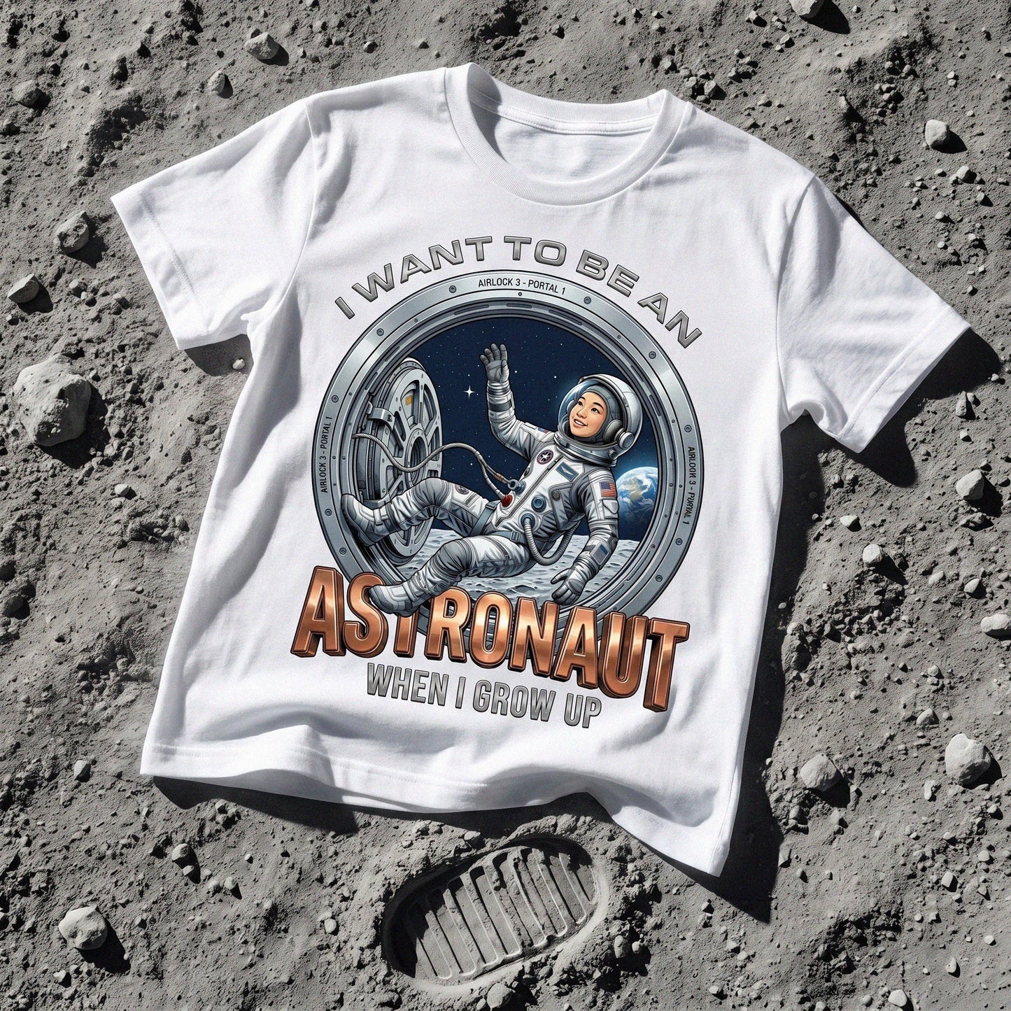 Youth Future Astronaut Tee – Asian Girl