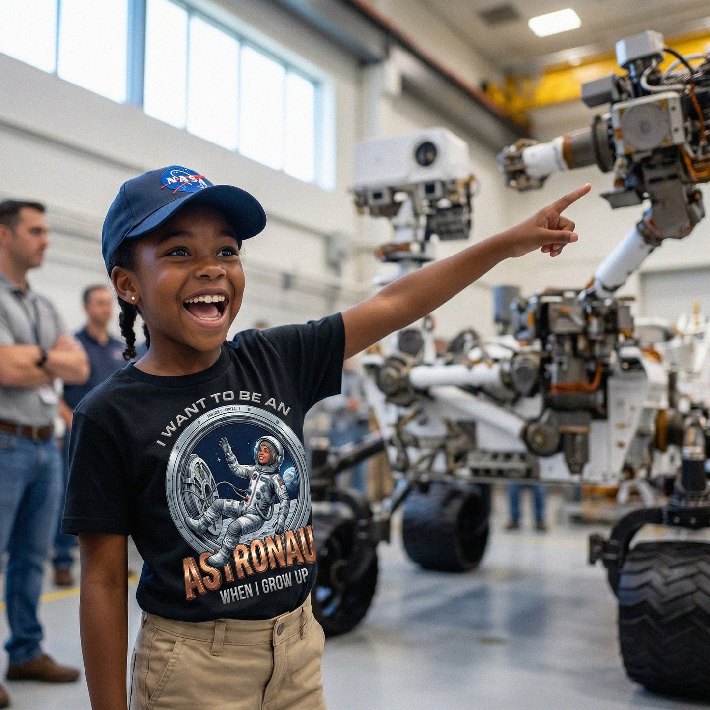 Youth Future Astronaut Tee – Black Girl