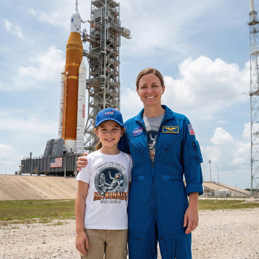 Youth Future Astronaut Tee – White Girl