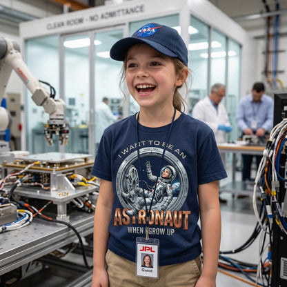 Youth Future Astronaut Tee – White Girl