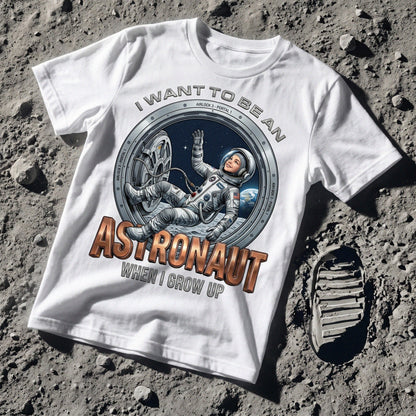 Youth Future Astronaut Tee – White Girl