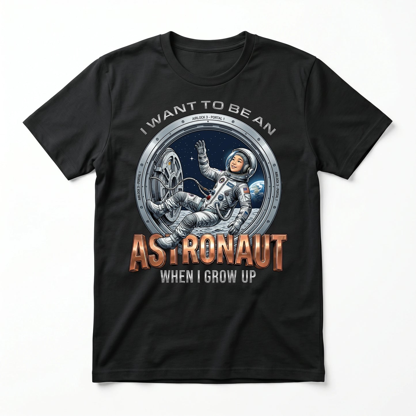 Youth Future Astronaut Tee – Asian Girl