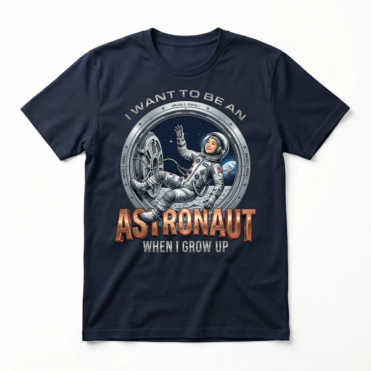 Youth Future Astronaut Tee – Asian Girl