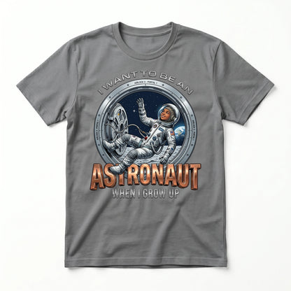 Youth Future Astronaut Tee – Black Girl