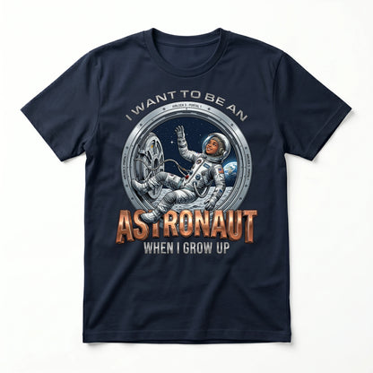 Youth Future Astronaut Tee – Black Girl