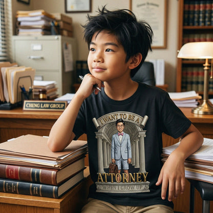Youth Future Attorney Tee – Asian Boy