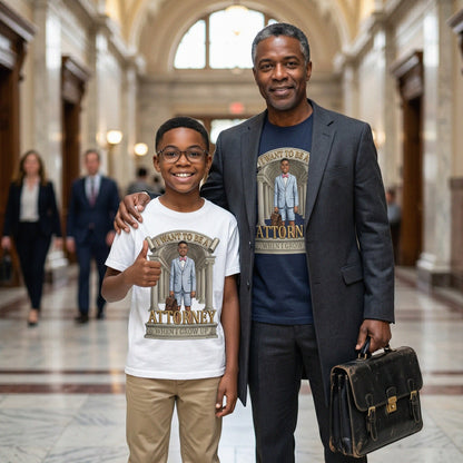 Youth Future Attorney Tee – Black Boy