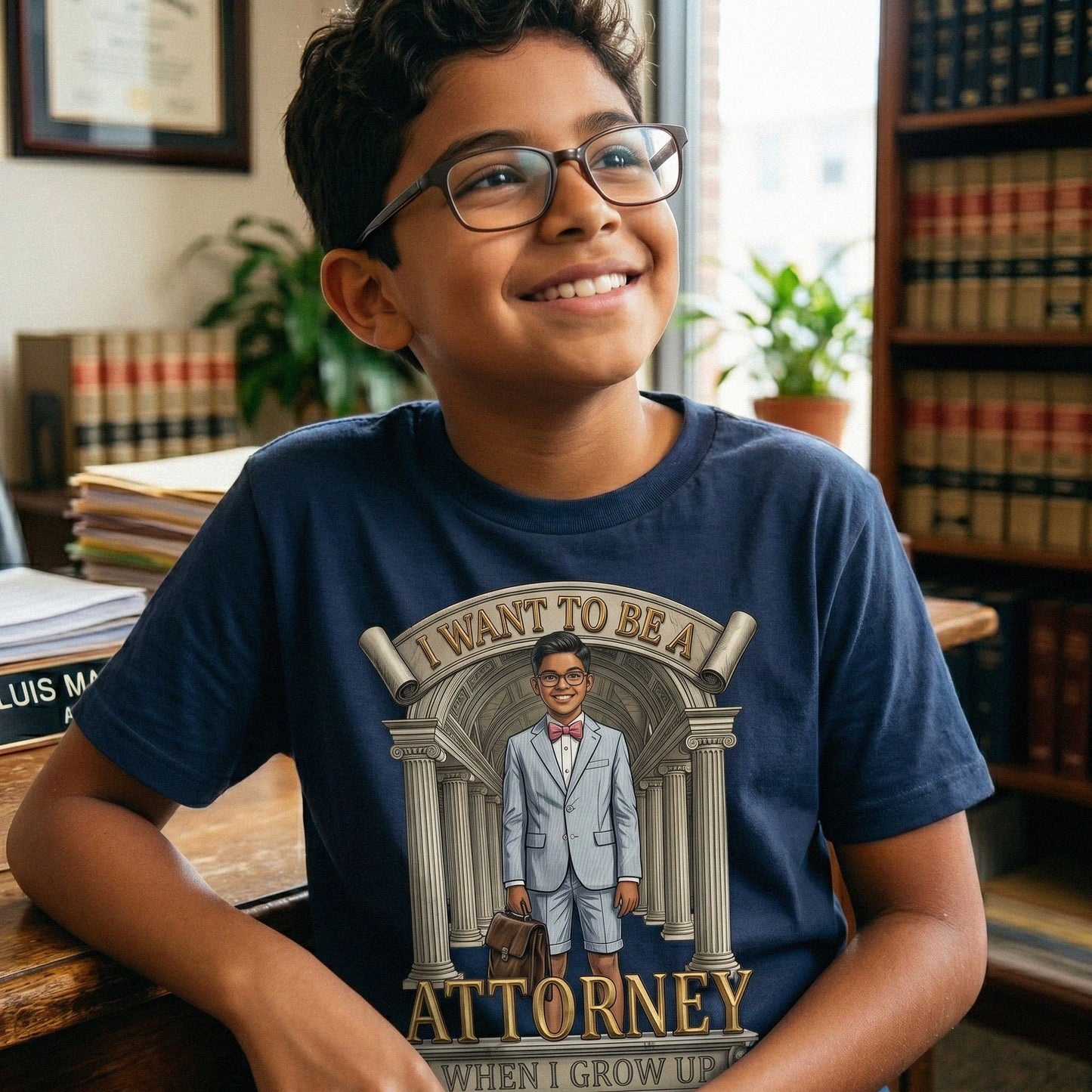 Youth Future Attorney Tee – Latino Boy