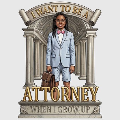 Youth Future Attorney Tee – Black Girl