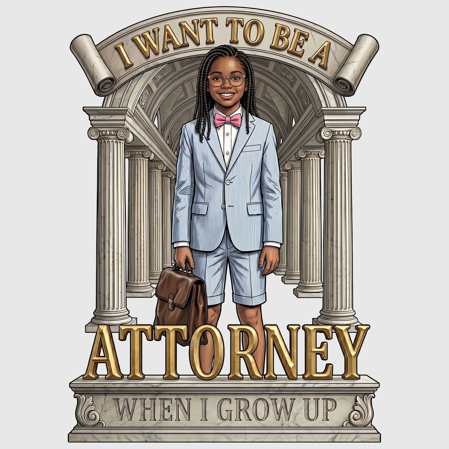 Future Attorney Tee – Black Girl