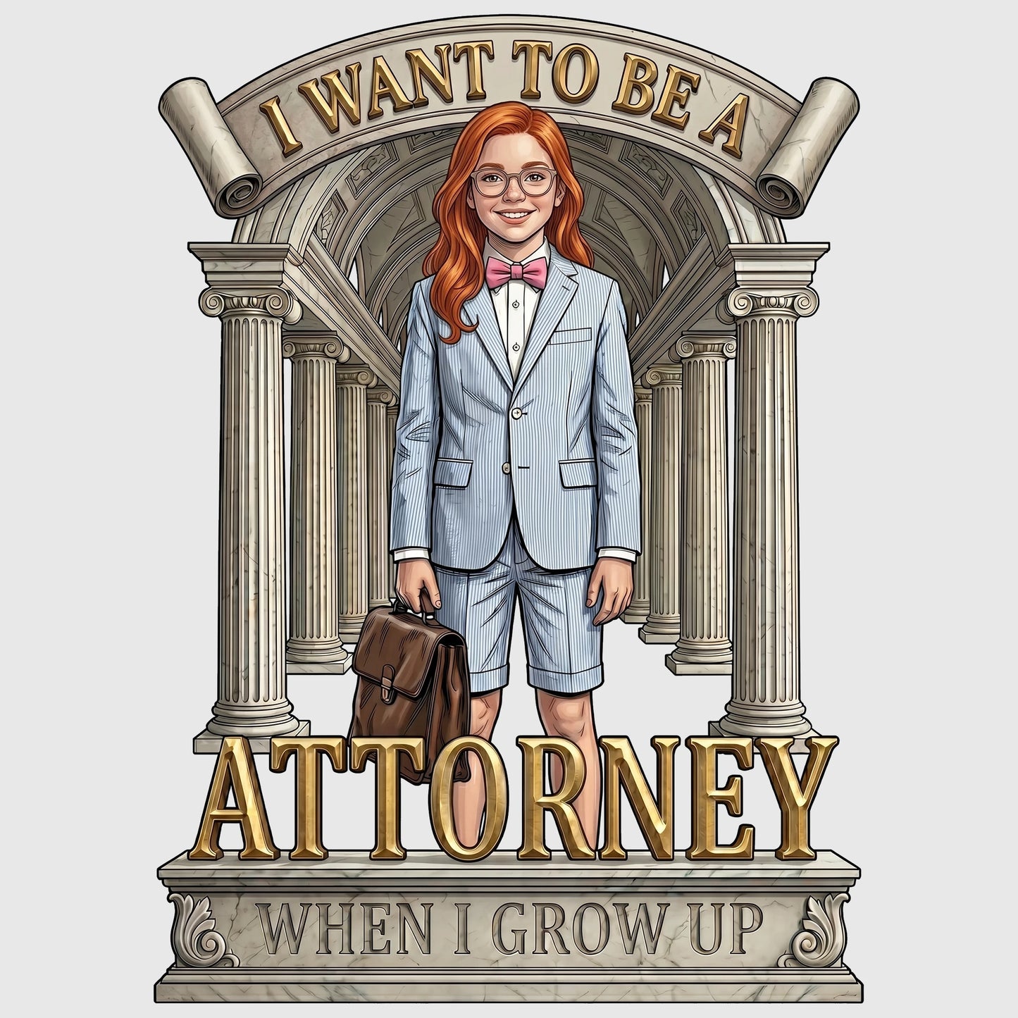 Youth Future Attorney Tee – White Girl