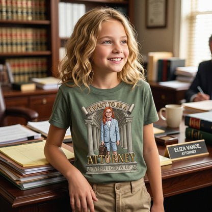 Youth Future Attorney Tee – White Girl
