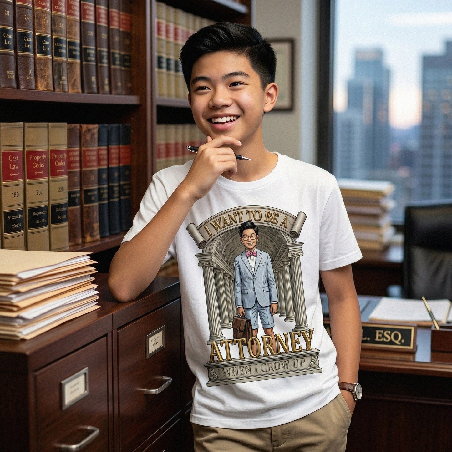 Future Attorney Tee – Asian Boy