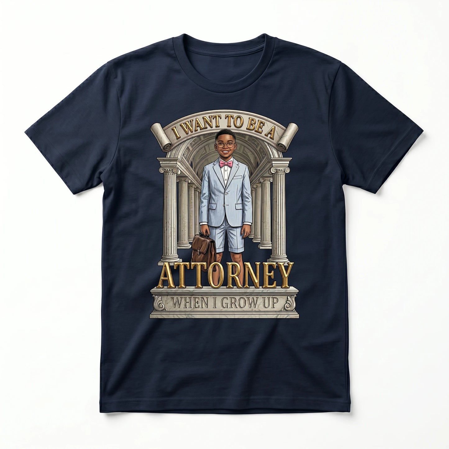 Youth Future Attorney Tee – Black Boy