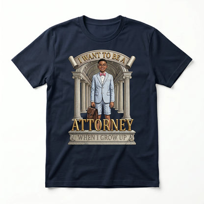 Youth Future Attorney Tee – Black Boy