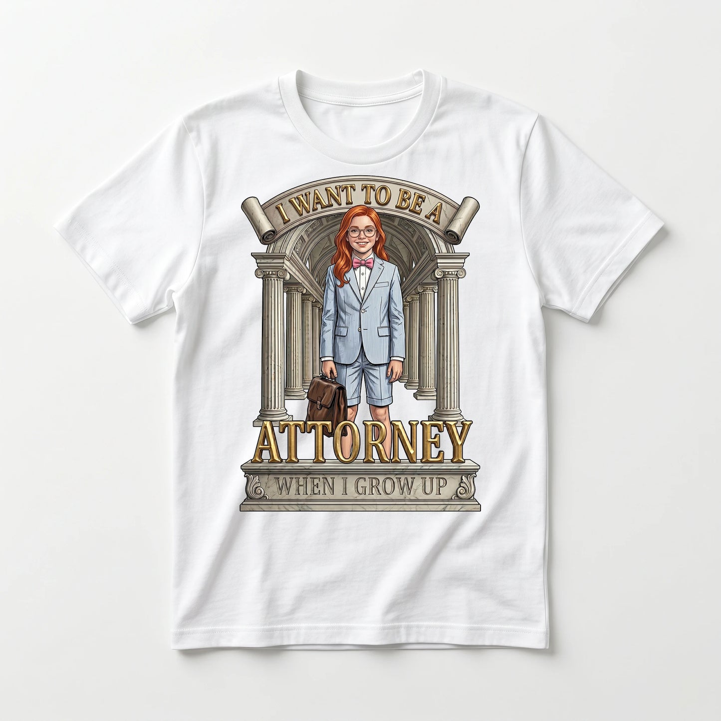 Youth Future Attorney Tee – White Girl
