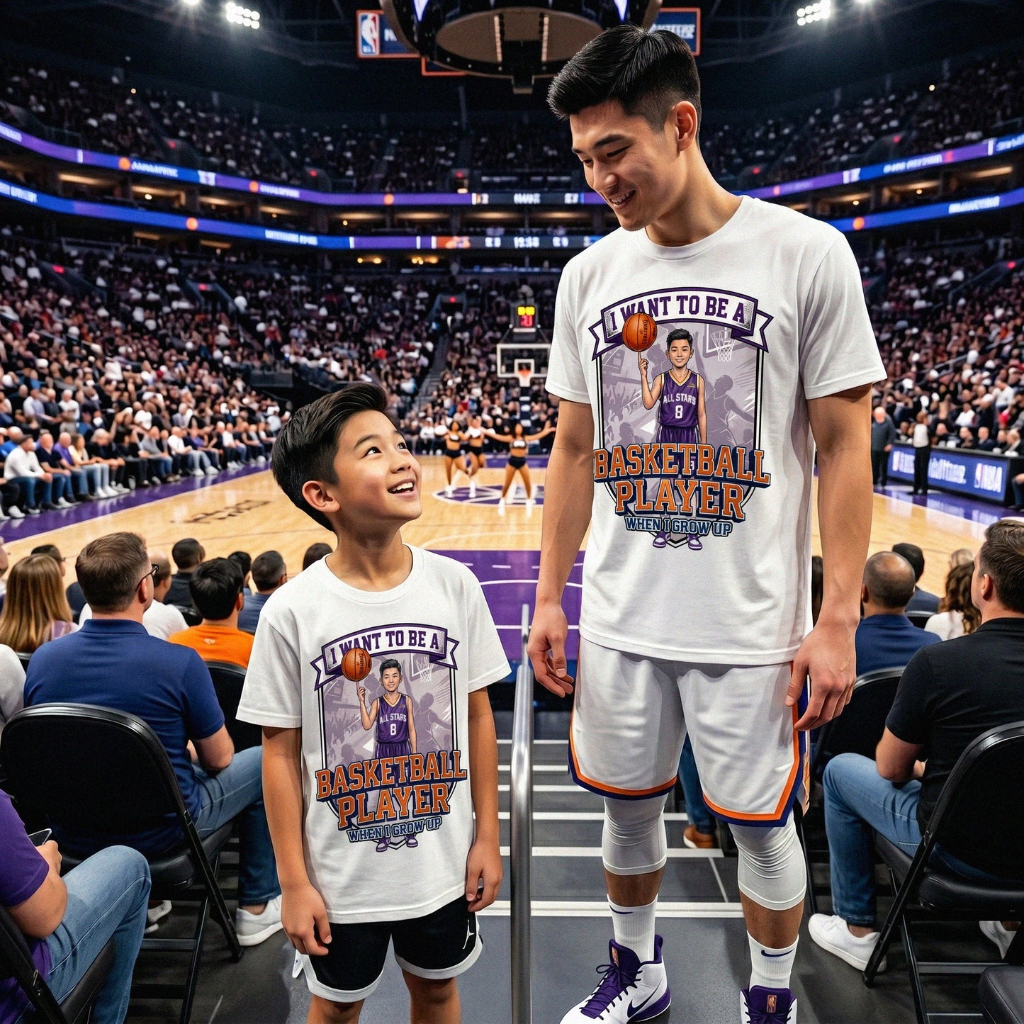 Youth Future Basketball Player Tee – Asian Boy