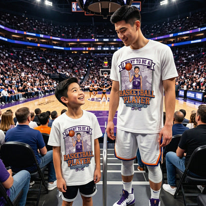 Youth Future Basketball Player Tee – Asian Boy