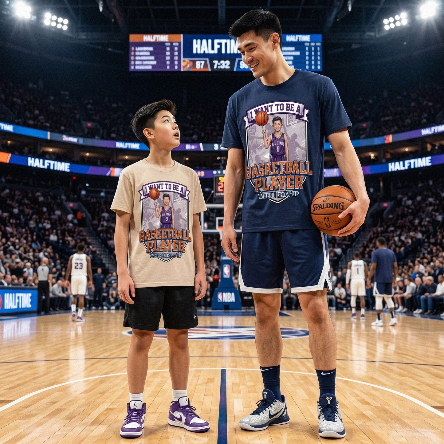 Future Basketball Player Tee – Asian Boy