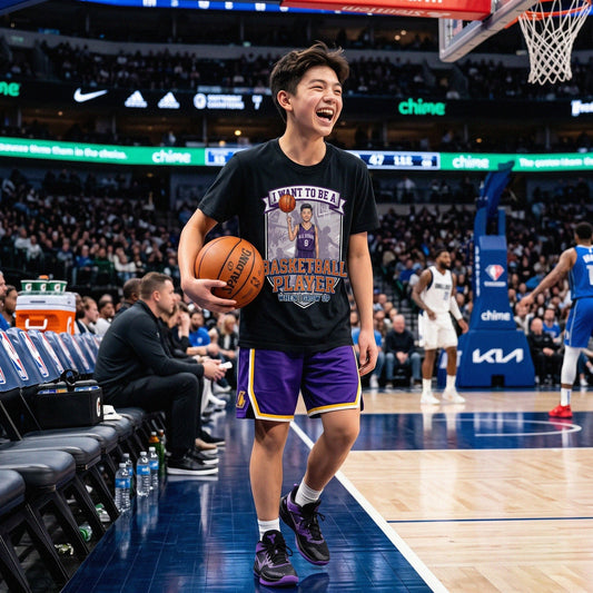 Future Basketball Player Tee – Asian Boy