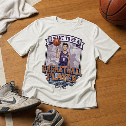 Youth Future Basketball Player Tee – Asian Boy