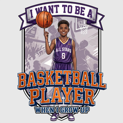 Future Basketball Player Tee – Black Boy