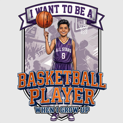 Future Basketball Player Tee – Latino Boy