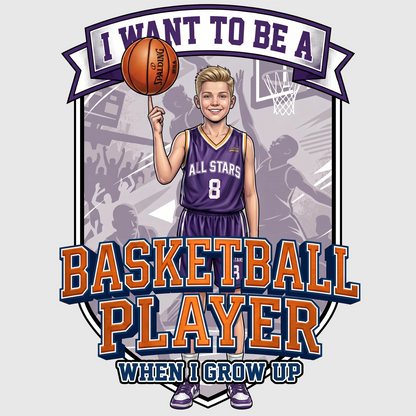 Future Basketball Player Tee – White Boy