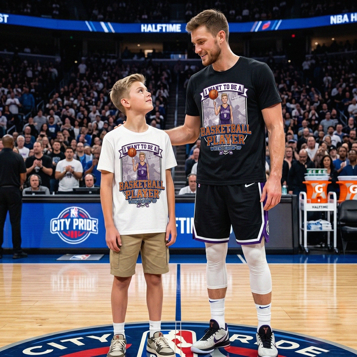 Future Basketball Player Tee – White Boy