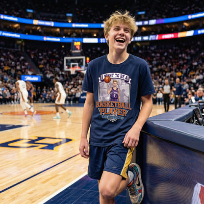 Future Basketball Player Tee – White Boy