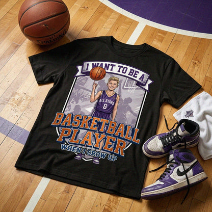 Future Basketball Player Tee – White Boy