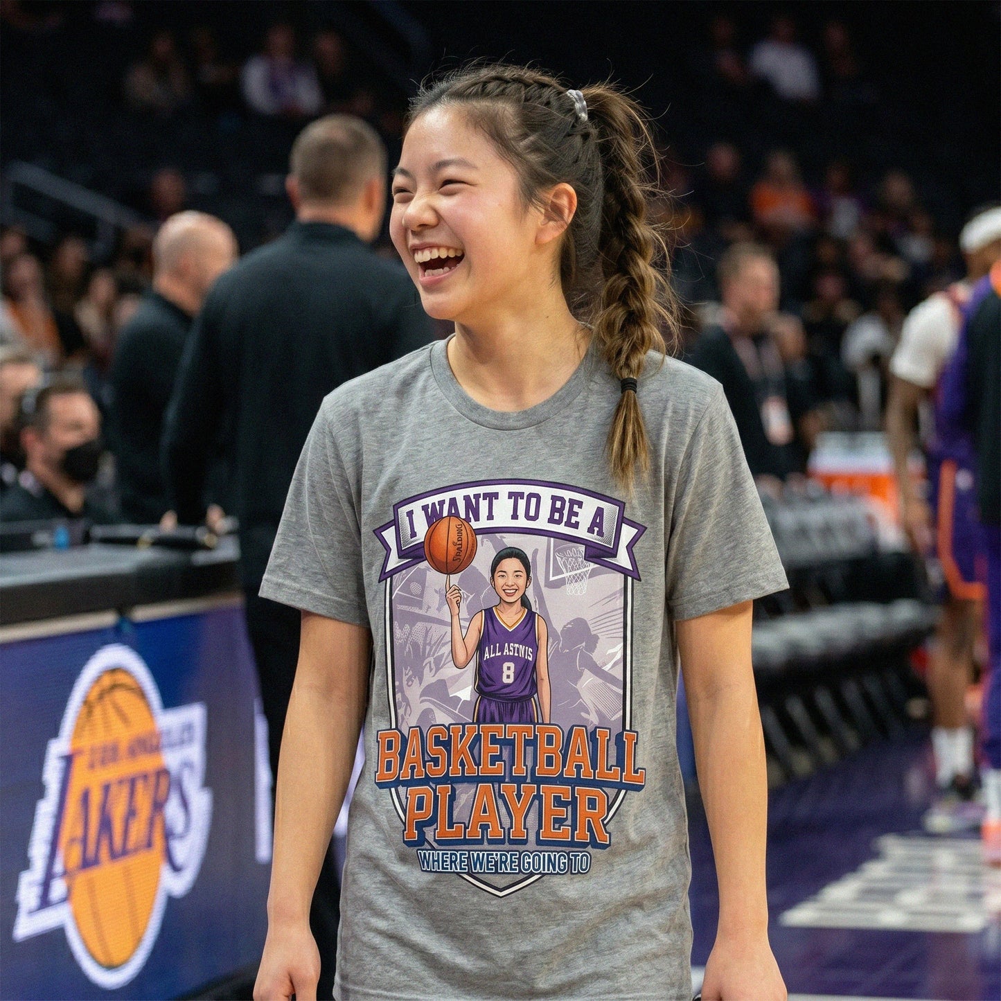 Future Basketball Player Tee – Asian Girl