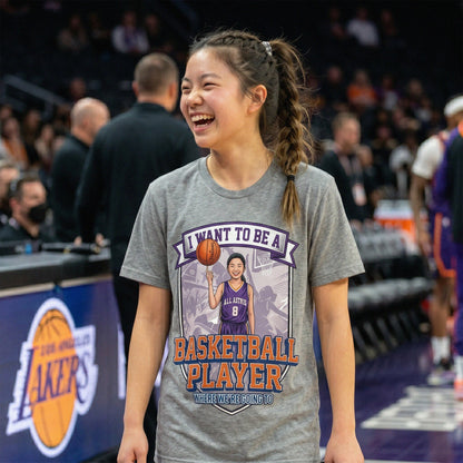 Future Basketball Player Tee – Asian Girl