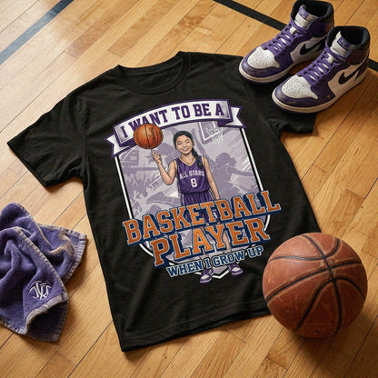 Future Basketball Player Tee – Asian Girl