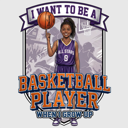 Future Basketball Player Tee – Black Girl